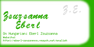 zsuzsanna eberl business card